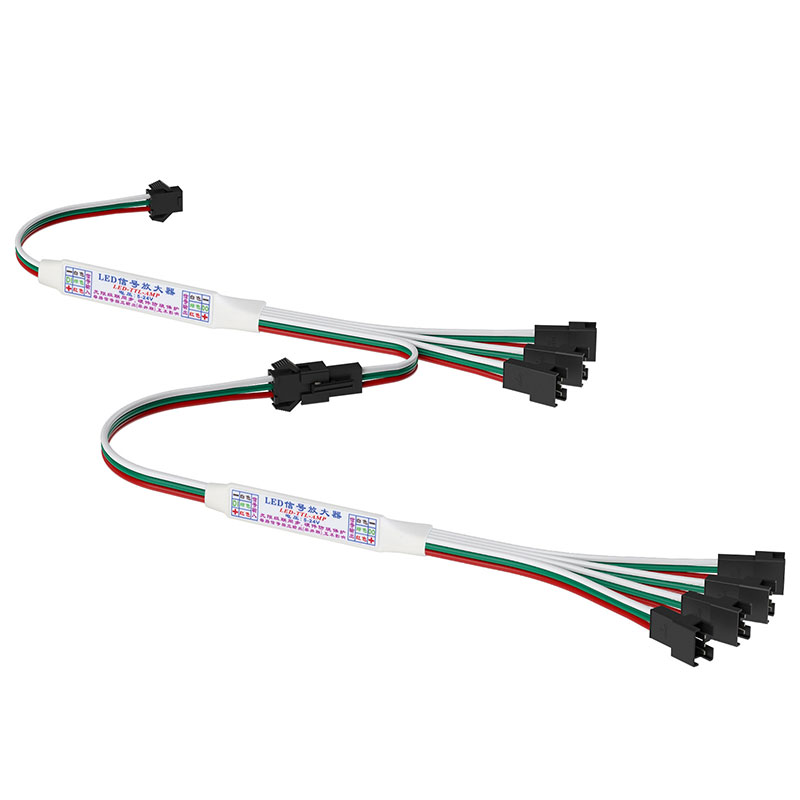 Mini Signal Sync 4 Channel Amplifier For 3 Pin Addressable LED Strip Mini Signal Sync 4 Channel Amplifier For 3 Pin Addressable LED Strip